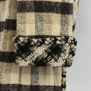 CHANEL Setup Jacket Tweed Beige CC Auth 152798V-10
