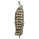 CHANEL Setup Jacket Tweed Beige CC Auth 152798V-3