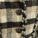 CHANEL Setup Jacket Tweed Beige CC Auth 152798V-6