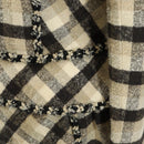 CHANEL Setup Jacket Tweed Beige CC Auth 152798V-9