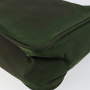 PRADA Hand Bag Nylon Green Auth 152801-15
