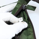 PRADA Hand Bag Nylon Green Auth 152801-12