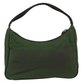PRADA Hand Bag Nylon Green Auth 152801 - 0