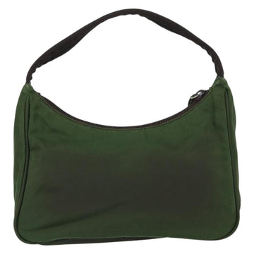 PRADA Hand Bag Nylon Green Auth 152801 - 0