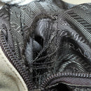 PRADA Shoulder Bag Canvas Leather Beige Brown Silver Auth 152823-23