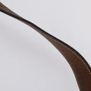 PRADA Shoulder Bag Canvas Leather Beige Brown Silver Auth 152823-8