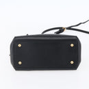 Salvatore Ferragamo Vala Shoulder Bag Leather 2way Black Gold Silver Auth 152825-5