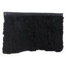 LOEWE Pouch Leather Black Gold Auth 152829-1