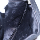 LOEWE Pouch Leather Black Gold Auth 152829-16