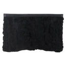 LOEWE Pouch Leather Black Gold Auth 152829-13