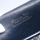 Christian Dior Trotter Canvas Shoulder Bag Navy Gold Auth 152835-11