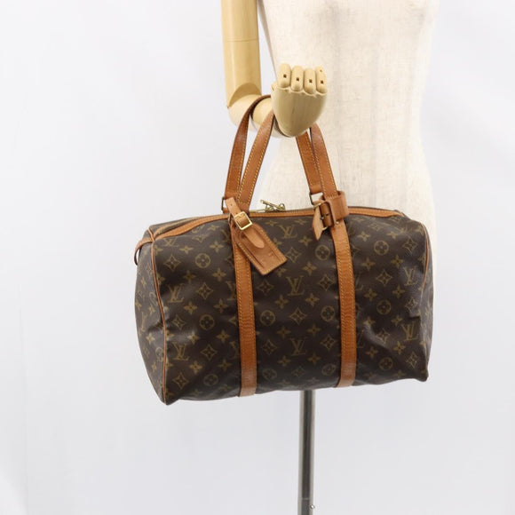 LOUIS VUITTON Monogram Sac Souple 35 Boston Bag M41626 LV Auth 152839