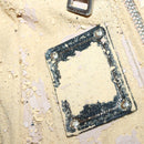 PRADA Gathered Chain Shoulder Bag Leather Black Silver Auth 152840-20