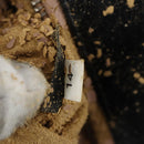 PRADA Gathered Chain Shoulder Bag Leather Black Silver Auth 152840-23