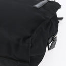 PRADA Tote Bag Nylon Black Silver Auth 152845-16