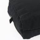 PRADA Tote Bag Nylon Black Silver Auth 152845-9