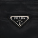 PRADA Tote Bag Nylon Black Silver Auth 152845-17