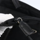 PRADA Tote Bag Nylon Black Silver Auth 152845-10