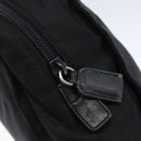 PRADA Tote Bag Nylon Black Silver Auth 152845-18