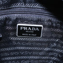 PRADA Tote Bag Nylon Black Silver Auth 152845-19