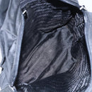 PRADA Tote Bag Nylon Black Silver Auth 152845-11