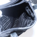 PRADA Tote Bag Nylon Black Silver Auth 152845-25