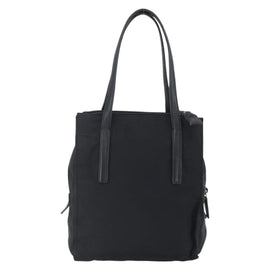 PRADA Tote Bag Nylon Black Silver Auth 152845 - 0