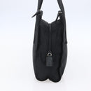 PRADA Tote Bag Nylon Black Silver Auth 152845-3