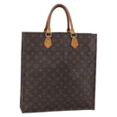 LOUIS VUITTON Monogram Sac Plat Hand Bag M51140 LV Auth 152846-1