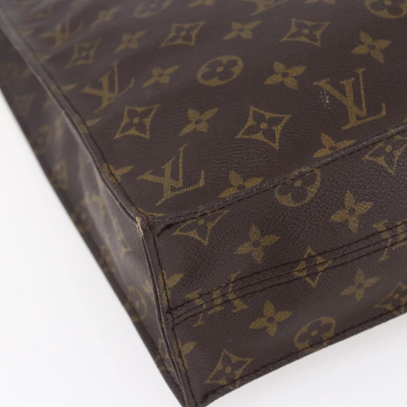 LOUIS VUITTON Monogram Sac Plat Hand Bag M51140 LV Auth 152846