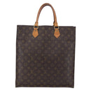 LOUIS VUITTON Monogram Sac Plat Hand Bag M51140 LV Auth 152846-2