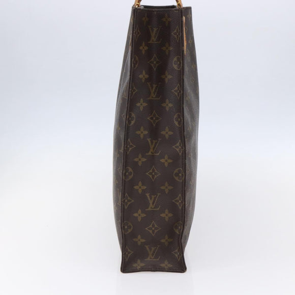 LOUIS VUITTON Monogram Sac Plat Hand Bag M51140 LV Auth 152846