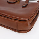 CELINE Hand Bag Leather Black Gold Auth 152849-9