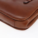 CELINE Hand Bag Leather Black Gold Auth 152849-15