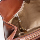 CELINE Hand Bag Leather Black Gold Auth 152849-17