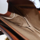 CELINE Hand Bag Leather Black Gold Auth 152849-19