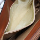 CELINE Hand Bag Leather Black Gold Auth 152849-12