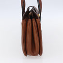 CELINE Hand Bag Leather Black Gold Auth 152849-3