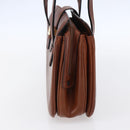 CELINE Hand Bag Leather Black Gold Auth 152849-4