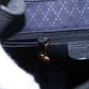 GUCCI Bamboo Backpack Suede Navy Gold 003 2058 0016 Auth 152850-28