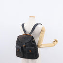 GUCCI Bamboo Backpack Suede Navy Gold 003 2058 0016 Auth 152850-30
