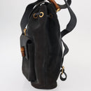 GUCCI Bamboo Backpack Suede Navy Gold 003 2058 0016 Auth 152850-3