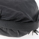 GUCCI Interlocking Shoulder Bag Leather Black Gold 223951 Auth 152851-15