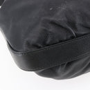 GUCCI Interlocking Shoulder Bag Leather Black Gold 223951 Auth 152851-16