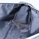 FENDI Zucchino Canvas Hand Bag Black Silver Auth 152852-17