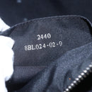 FENDI Zucchino Canvas Hand Bag Black Silver Auth 152852-20