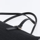 FENDI Zucchino Canvas Hand Bag Black Silver Auth 152852-8