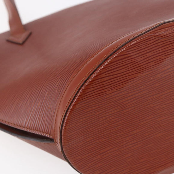 LOUIS VUITTON Epi Saint Jacques Shopping Bag Brown M52263 LV Auth 152853