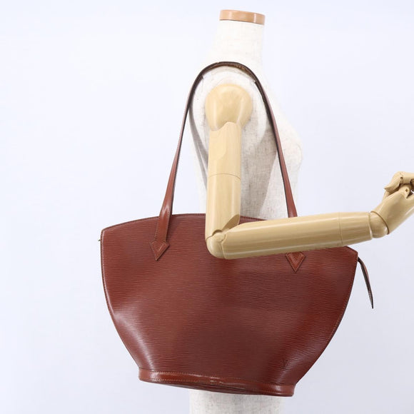 LOUIS VUITTON Epi Saint Jacques Shopping Bag Brown M52263 LV Auth 152853