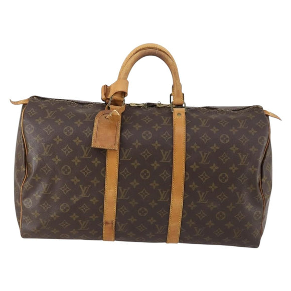 LOUIS VUITTON Monogram Keepall 50 Boston Bag M41426 LV Auth 152854